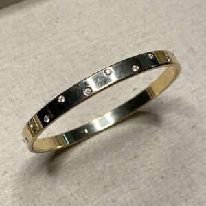 💛 Swarovski Yellow Gold Plated Crystal Bangle Bracelet
